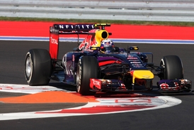 Daniel Ricciardo na svém monopostu.