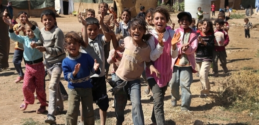 Děti syrských uprchlíků.