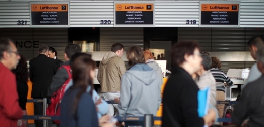 Letiště ve Frankfurtu nad Mohanem, zasažené stávkou pilotů. 20. října 2014.