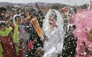 Svatba nomádů v Persii.