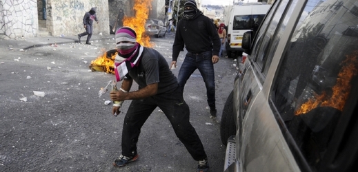 Palestinská mládež ve Východním Jeruzalémě.