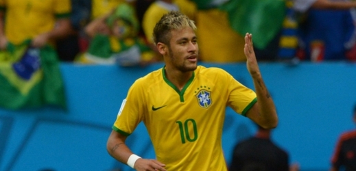 Brazilská fotbalová hvězda Neymar.