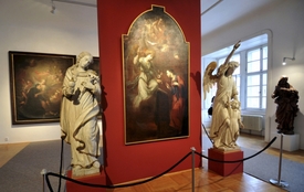 Obraz barokního malíře Karla Škréty Zvěstování Panně Marii.
