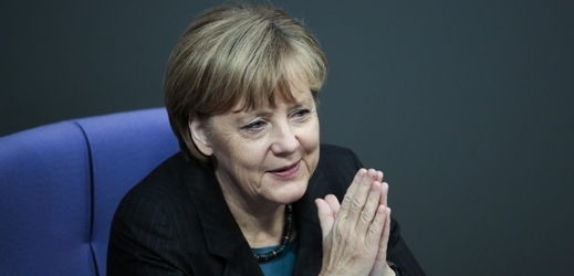 Angela Merkelová oslavuje pád Berlínské zdi.