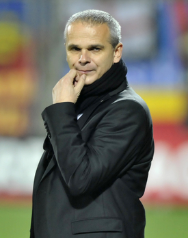 Vítězslav Lavička, trenér fotbalistů Sparty.