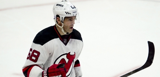Jaromír Jágr v dresu New Jersey Devils.