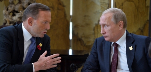 Tony Abbott (vlevo) s Vladimirem Putinem.