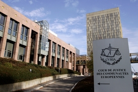 Budova soudního dvora EU v Lucemburku.
