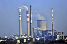 Elektrárna v provincii Ťiang-si.