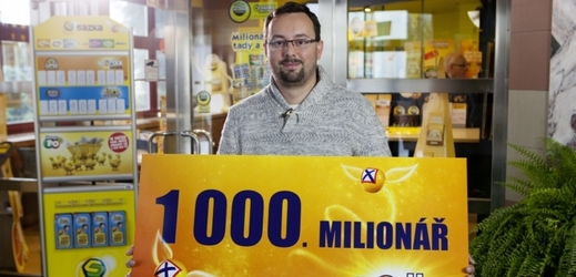 Pan Roman z Berounska se stal 1000. milionářem Sazky.