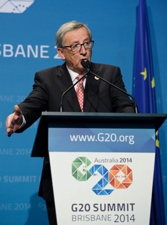 Předsedy Evropské komise Jean-Claude Juncker na summitu G20.