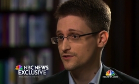 Edward Snowden, bývalý bezpečnostní expert NSA, který zveřejnil data z rozsáhlého monitorování.