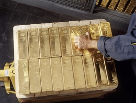 Sejf se zlatem ve Švýcarské národní bance.