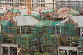 Čínská ekonomika se potýká se zpomalováním růstu kvůli útlumu na trhu s bydlením (ilustrační foto).
