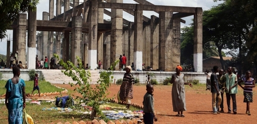 Město Bangui ve Středoafrické republice.