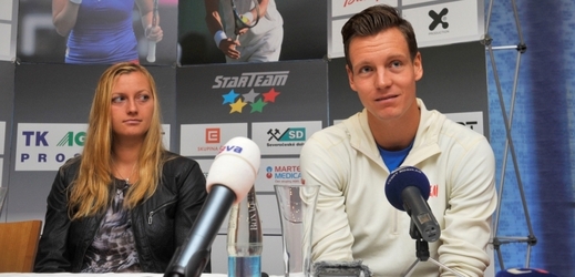 Tomáš Berdych a Petra Kvitová.