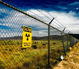 Místo provedení prvního jaderného testu Trinity v Novém Mexiku v roce 1945.