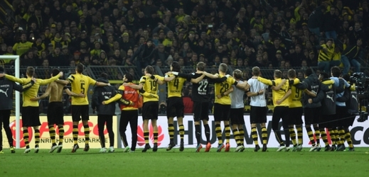 Radost hráčů Dortmundu byla veliká.