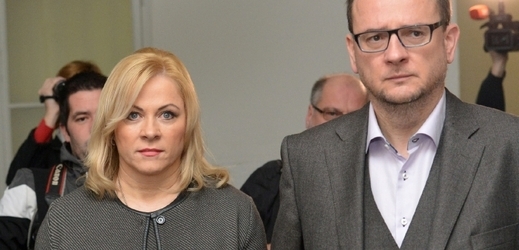 Jana Nagyová (nyní Nečasová) se svým manželem, expremiérem Petrem Nečasem.