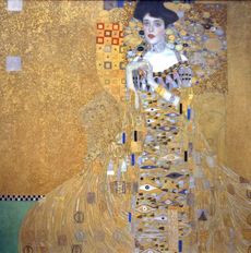 Zlatá Adéla - Portrét Adele Bloch-Bauerové od Gustava Klimta.