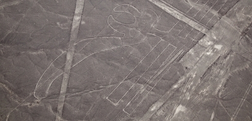 Archeologické naleziště na peruánské planině Nazca.