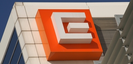 Logo elektrárenské společnosti ČEZ.