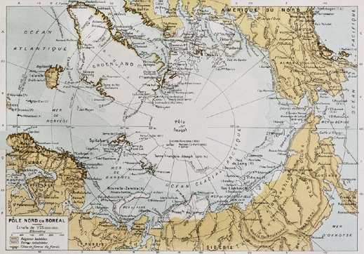 Mapa Arktidy.