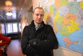 Jevgen Chapatko, vedoucí běženeckého tábora v Dněpropetrovsku.