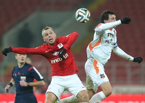 Premiér liga - zápas Spartak Moskva v. Ural.