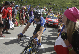 Leopold König při své veleúspěšné premiéře na slavné Tour de France.