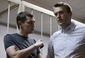 Bratři Navalní po vynesení rozsudku.