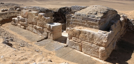 Hrobka dosud neznámé královny Chentkaus III., kterou objevili čeští egyptologové.