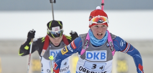 Biatlonistka Veronika Vítková.