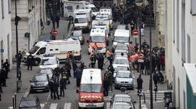 Děsivý útok, Paříž 7. ledna 2015.