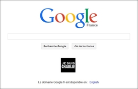 I francouzský Google napsal Je Suis Charlie.