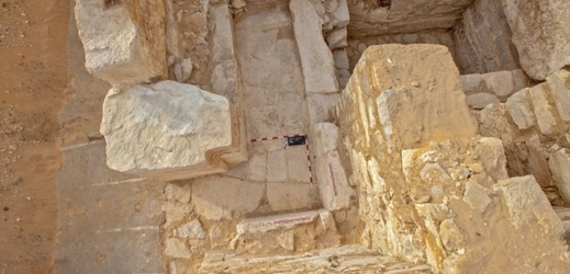 Hrobka dosud neznámé královny Chentkaus III., kterou objevili čeští egyptologové.