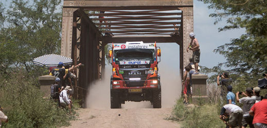 Aleš Loprais obsadil na Rallye Dakar čtvrté místo v osmé etapě.