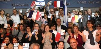 Francouzští židé odcházející do Izraele.