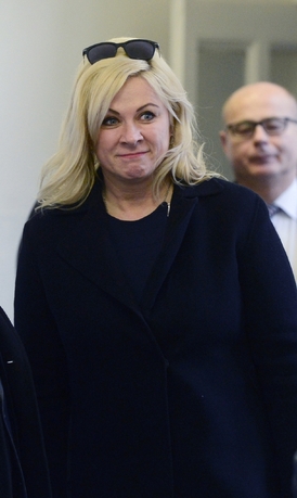 Jana Nečasová, dříve Nagyová, u pondělního soudu.