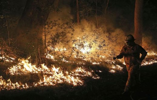 Nedávné australské požáry vyvolala vedra a silný vítr (ilustrační foto).