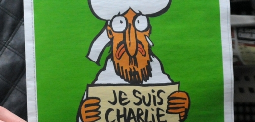 Titulní strana týdeníku Charlie Hebdo s karikaturou proroka Mohameda.