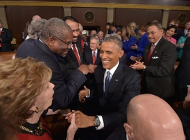 Barack Obama přednesl v budově Kongresu poselství o stavu unie.
