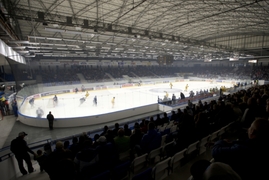Hokejová stadion v Kladně.