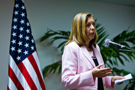 Josefina Vidalová, která má na kubánském ministerstvu zahraničí na starosti záležitosti týkající se Spojených států.