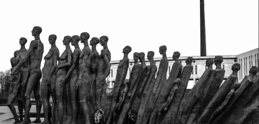 Pomník obětem holocaustu v Moskvě.
