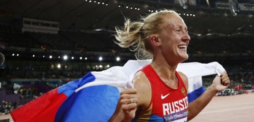Olympijská vítězka v běhu na 3000 metrů překážek Julia Zaripovová.