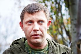 Vůdce proruských separatistů Alexandr Zacharčenko.