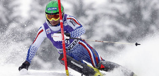 Švéd Mattias Hargin vyhrál slalom v Kitzbühelu.