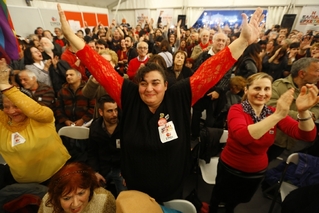Radost řecké levice po volbách.