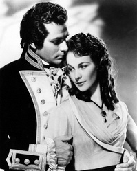 Dvojice tvořila pár ve filmu i v reálném životě (scéna ze snímku Lady Hamiltonová, 1941).